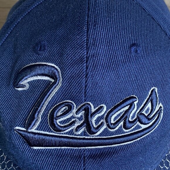 Texas Souvenir Ball Cap Blue Adj Hook & Loop Closure Embroidery TX Letters Texas - Picture 2 of 9